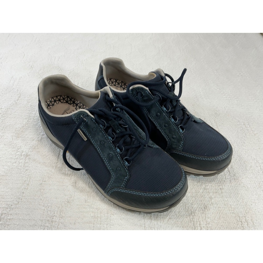 Dansko Paisley Navy Blue Waterproof Leather Sneakers Womens EU 41 US 10.5
